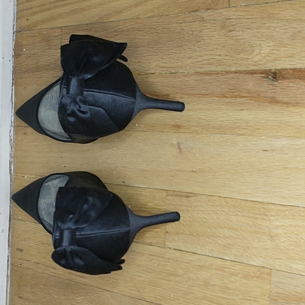 Nina "Quenna" black pumps with bow in the back - Picture 5 of 11